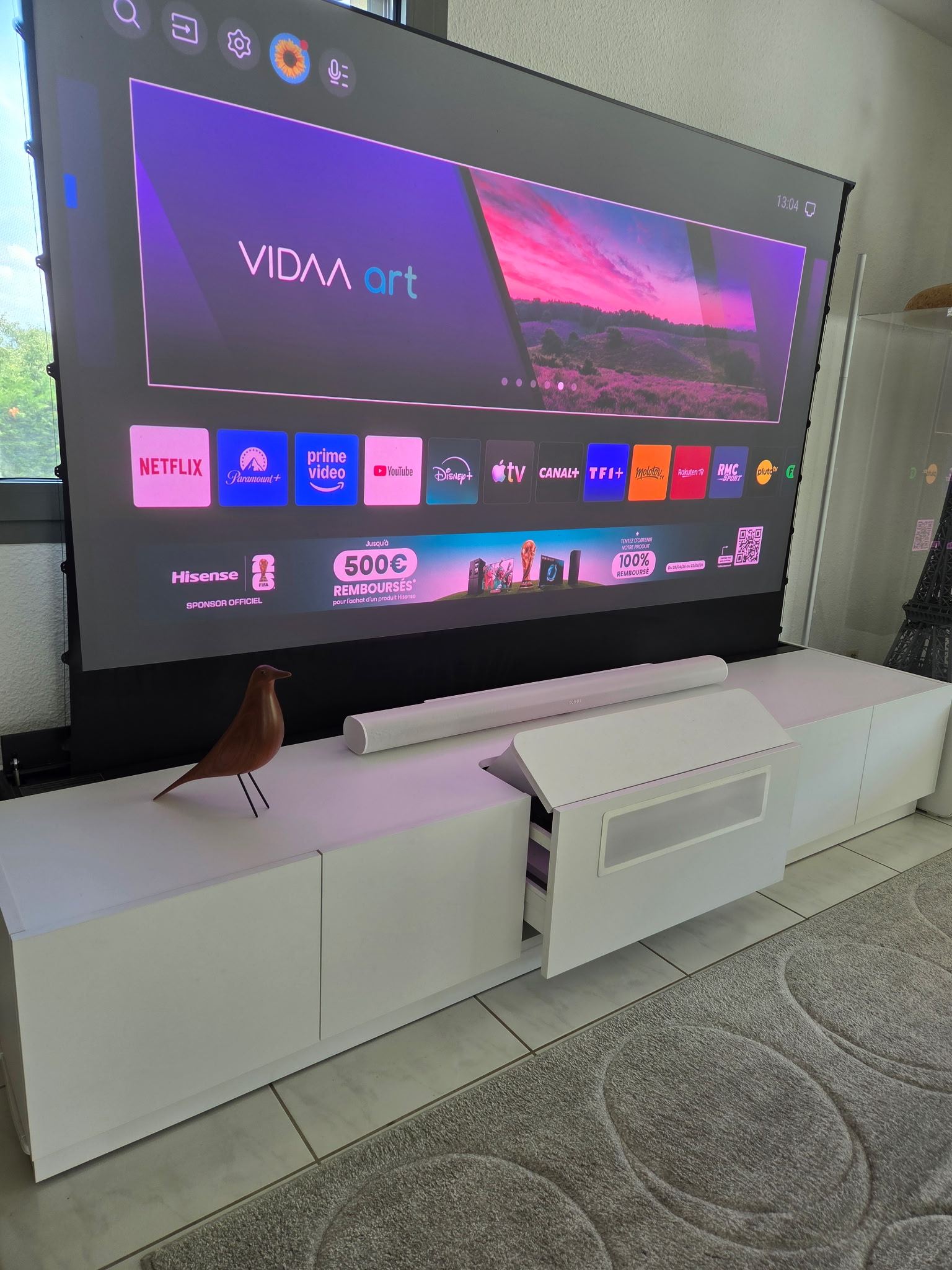 Meuble Home Cinéma blanc